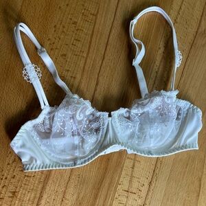 Simone Perele White Snowflake Bra 32B